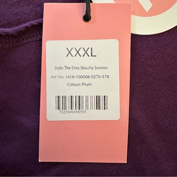 NWT Discontinued Shez Slouchy Sweater | Size XXXL - Picture 3 of 5